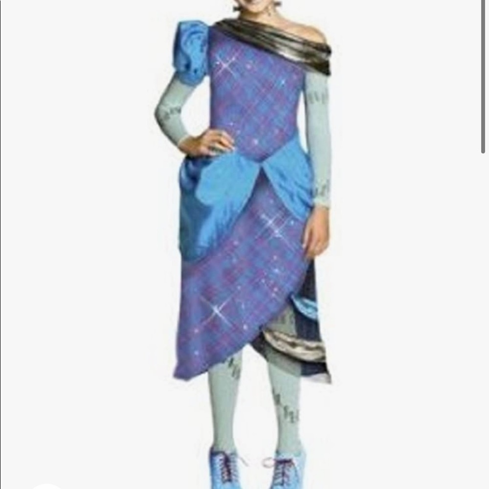 🕶️Monster High⚡️Scarily Ever After Girls Threaderella Costume Dress L 10-12 - Picture 3 of 4